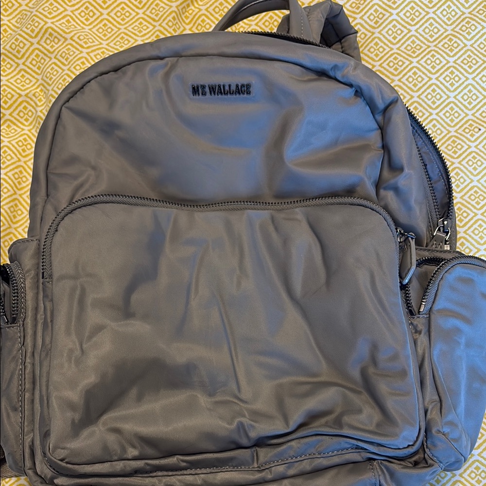 MZ Wallace Bowery Gray/Taupe Backpack